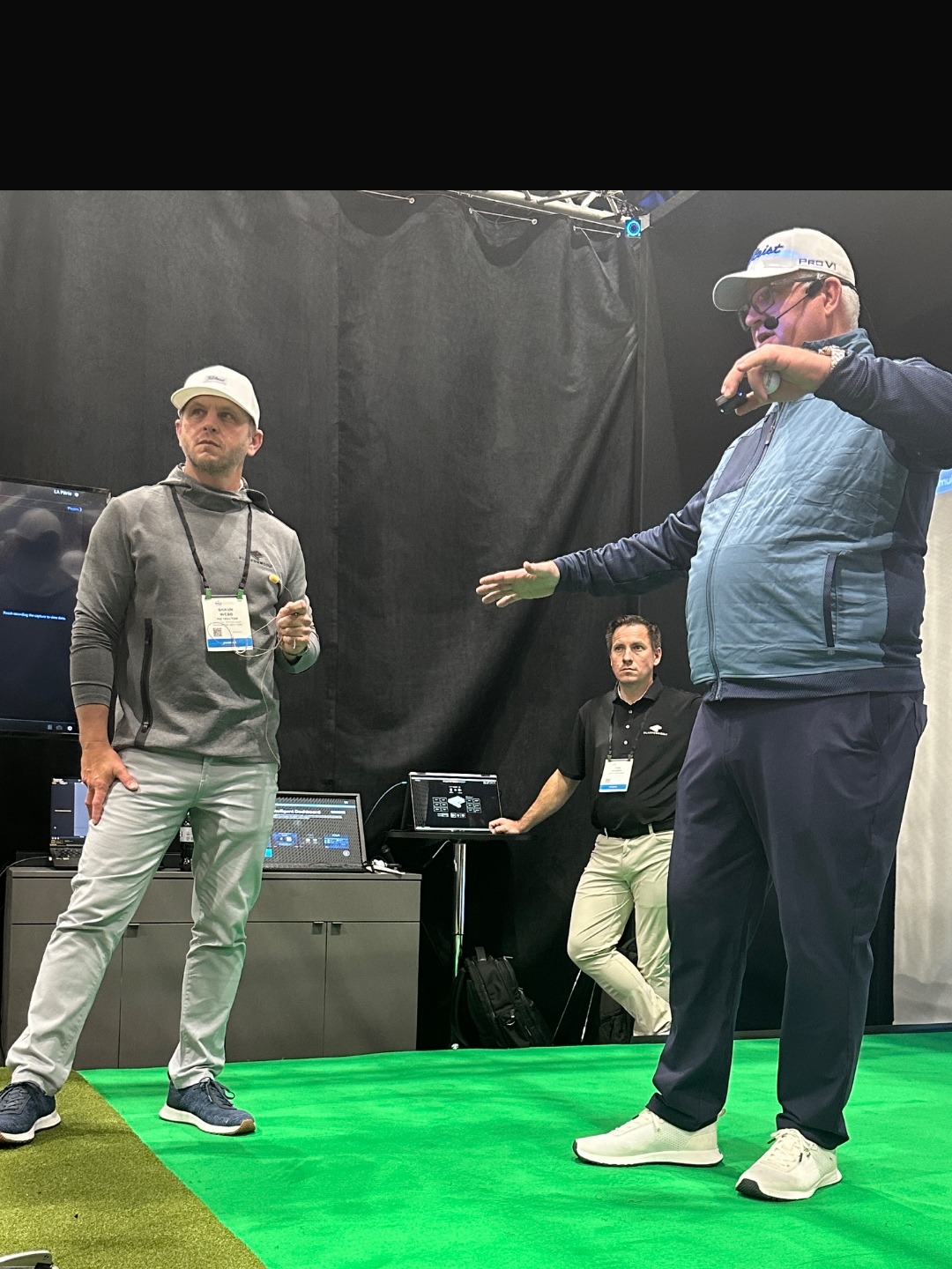 Shaun Webb and Mike Granato coaching on stage at AMG Summit